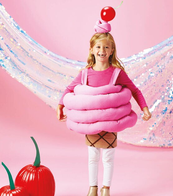 Ice Cream Cake Cone Costume Leggings for Kids - Teeny Chimp Kids Fashion