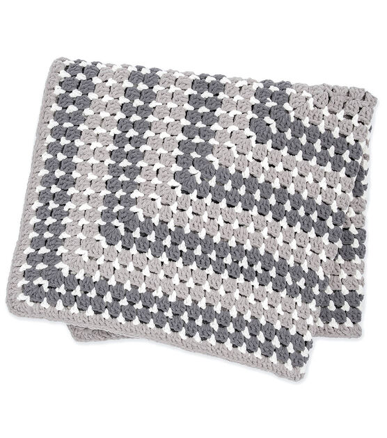 How To Make A Bernat Blanket Rectangle Granny Crochet Blanket, image 3