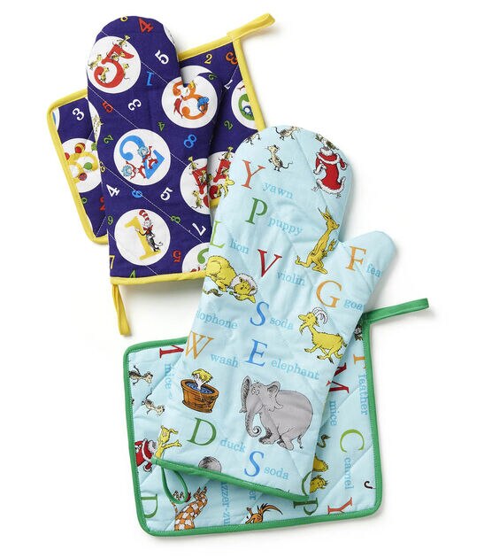 Elsie & Zoey 2 Piece Holiday Silver Trees Oven Mitt & Pot Holder Gift Set