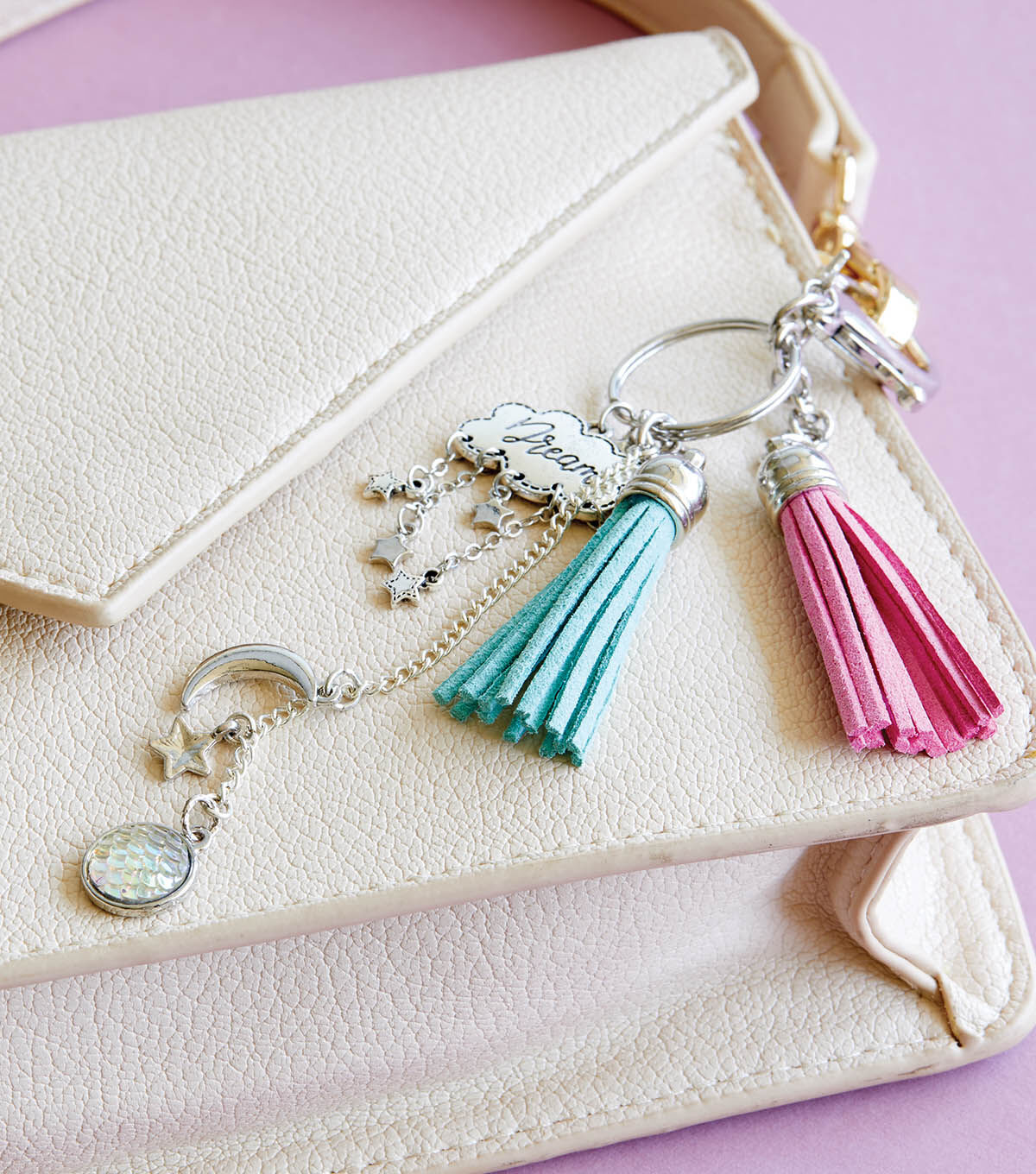 HappyBird's Glitter Nest: DIY~Gorgeous Icy Gemstone Purse Charms/Pendants  From Card Scraps!