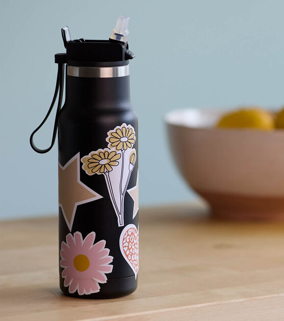 Printable Vinyl Sticker Water Bottle