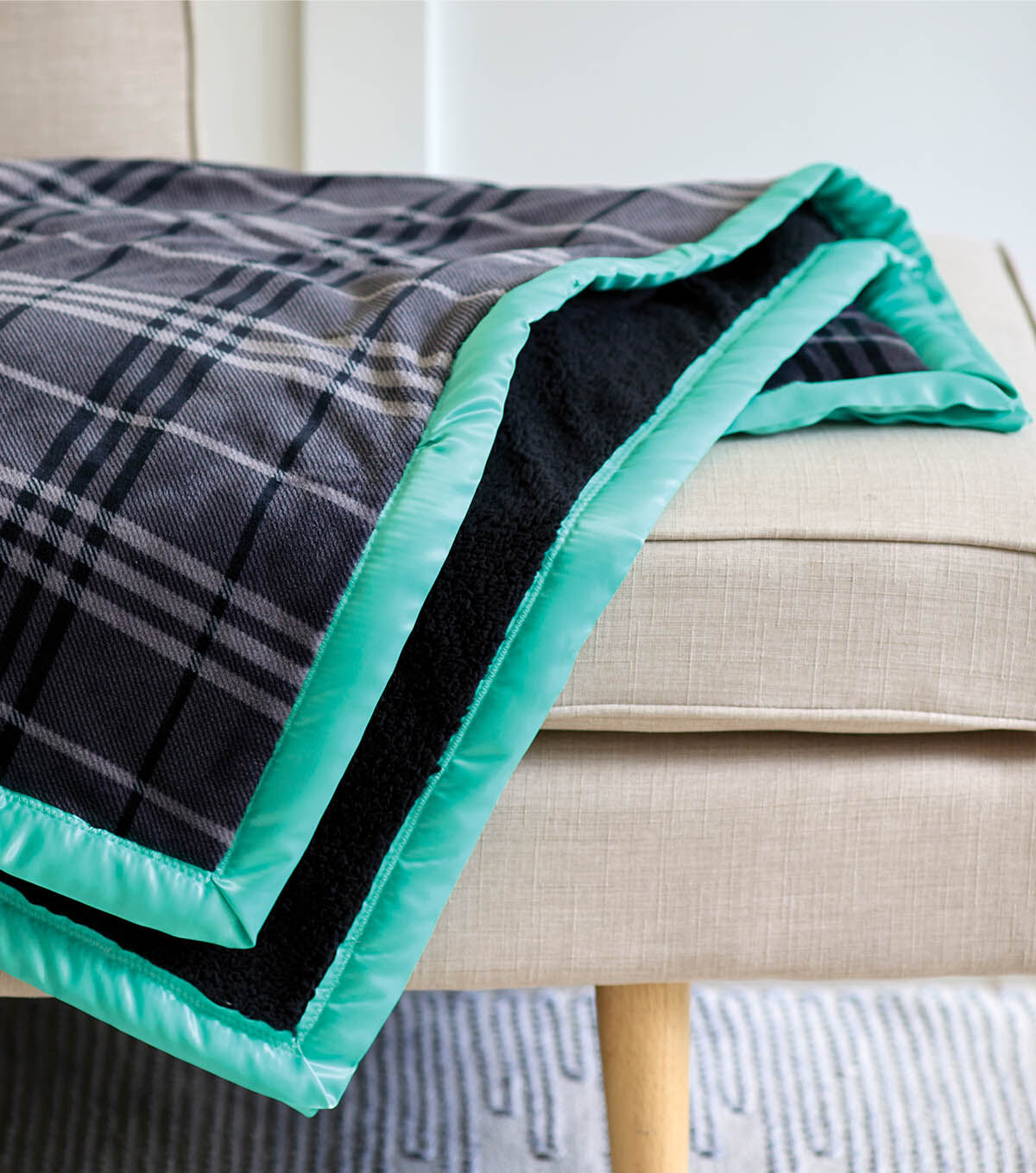 How To Make Quick & Cozy Kit Satin Binding Blanket Online | JOANN