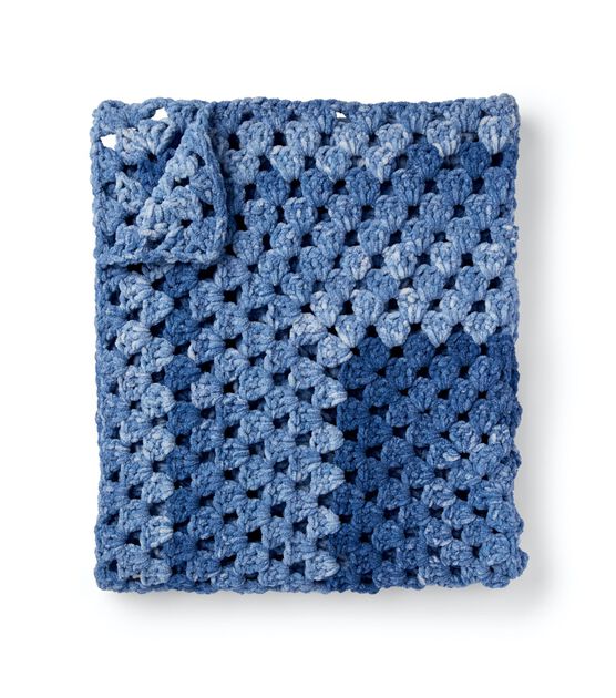 Bernat Granny Rectangle Crochet Baby Blanket
