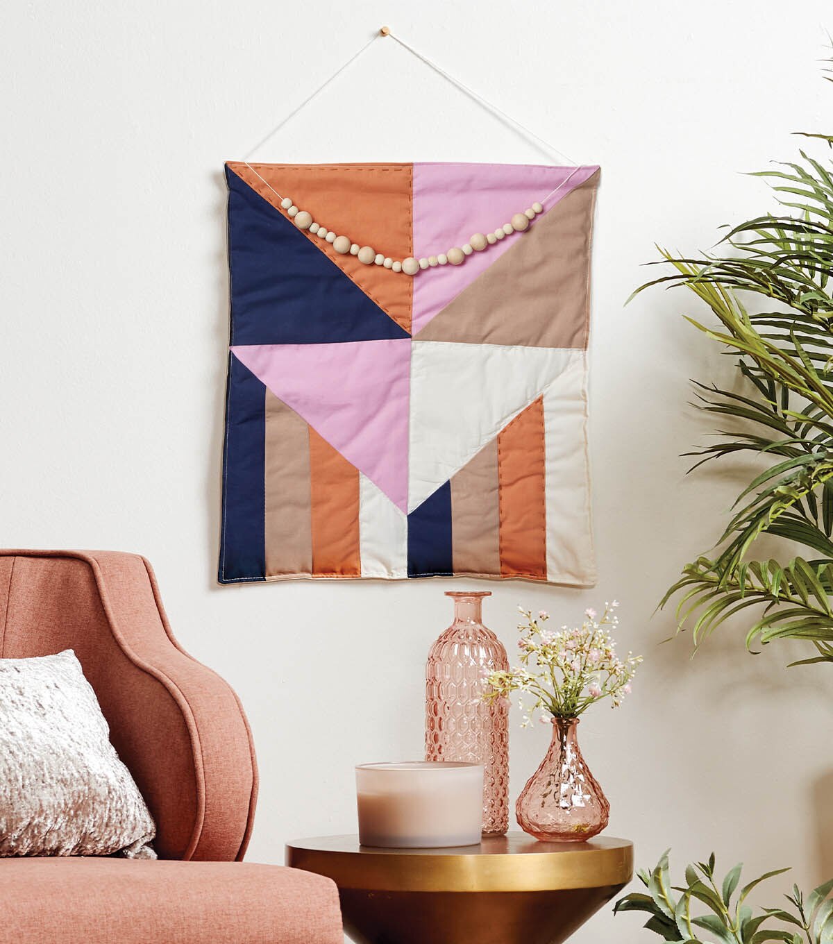 Hanging quilt on deals wall