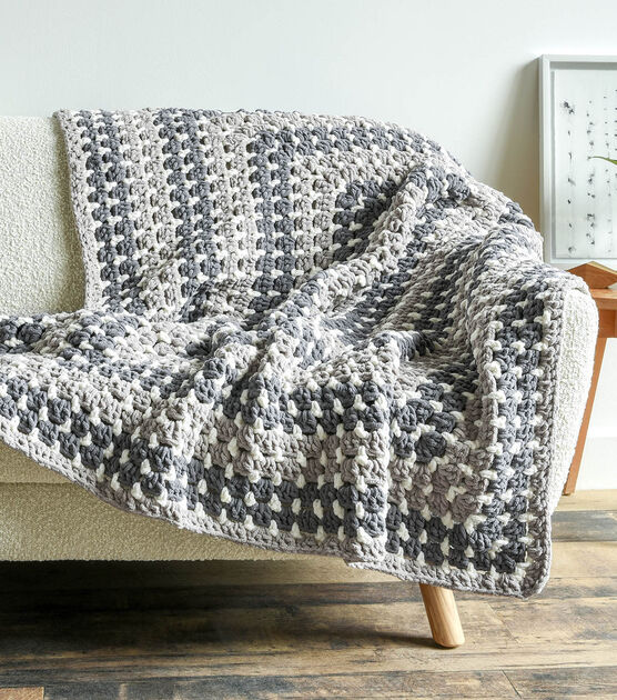How To Make A Bernat Blanket Rectangle Granny Crochet Blanket