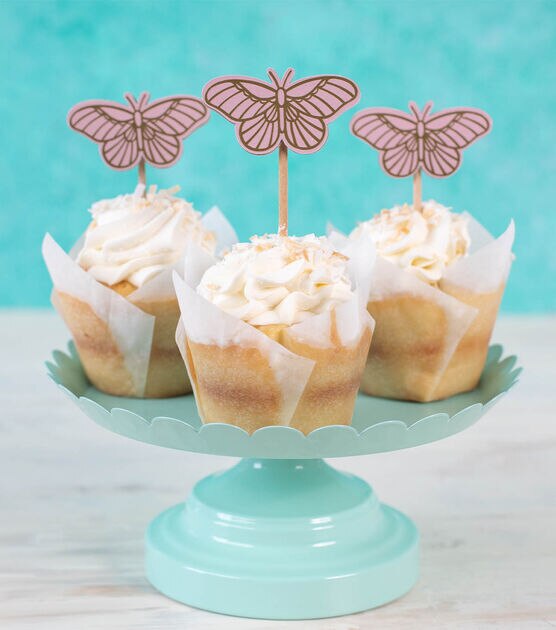 Butterfly cupcake toppers // DIY - Pure Sweet Joy