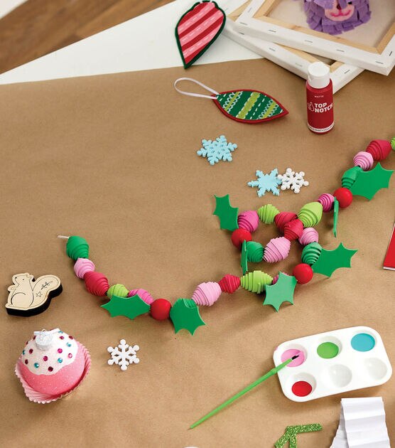 Holly Foam Bead Garland