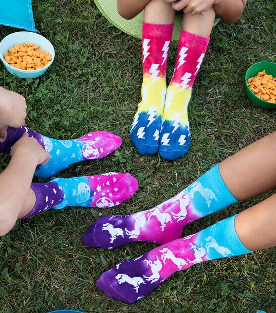 Crazy Kids Tie-Dye Socks