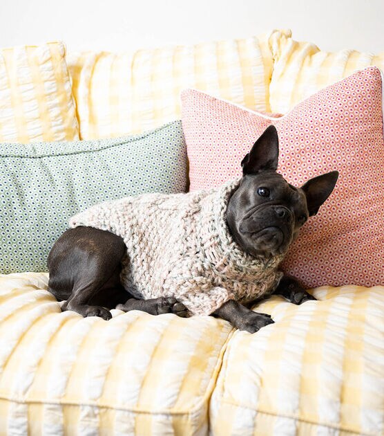 Lulu Dog Knit Sweater [FREE Knitting Pattern]