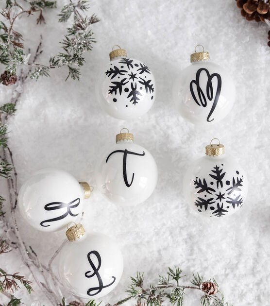 Custom Preppy Ceramic Ornament w/ Monogram