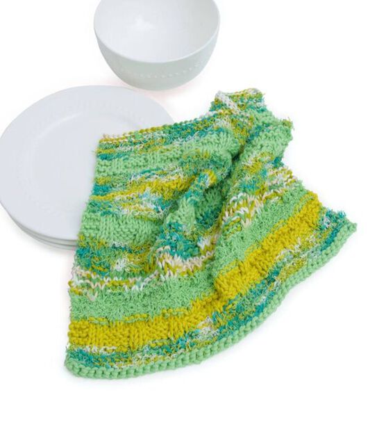 Lily Sugar'N Cream Knit Woven Look Drying Dishcloth, image 2