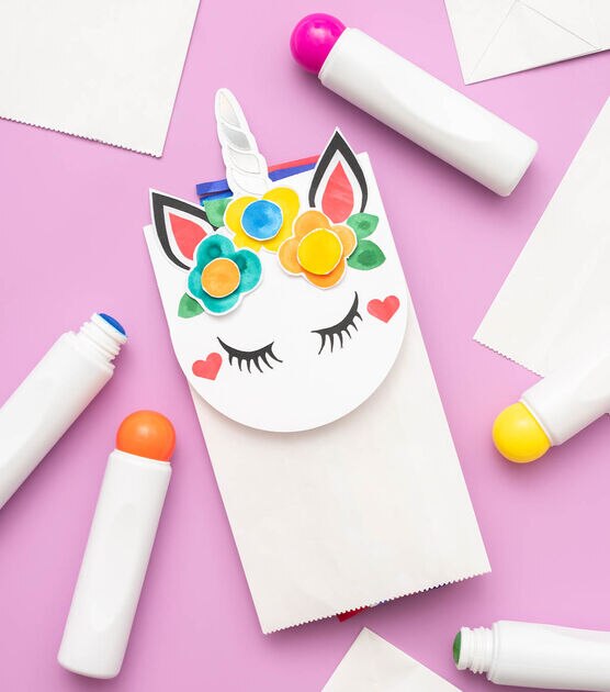 how to make pop unicorn paper bag puppet online joann