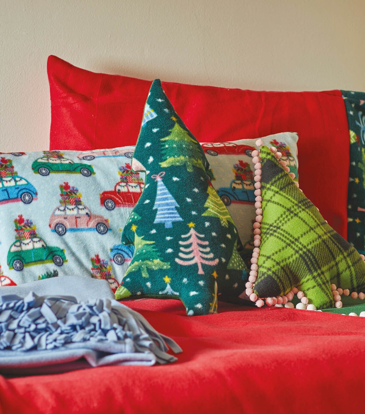 Christmas blankets and cheap pillows