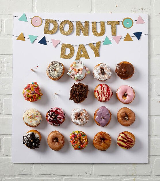 Please donut eat our foam board doughnut. Even if it looks