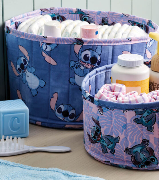 Quilted Cotton Storage Bins