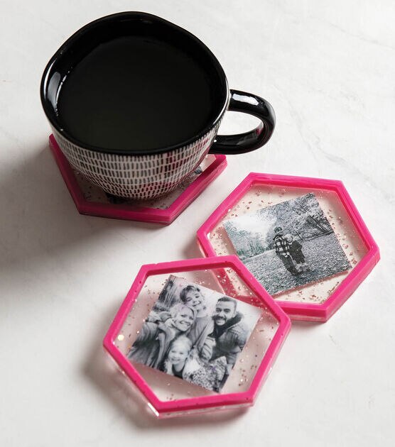 DIY Glitter Resin Coasters  Get ready to explore Mod Podge Resin