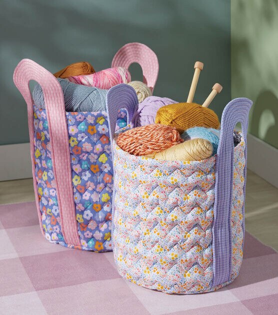 How To Make Quilted Cotton Storage Baskets Online