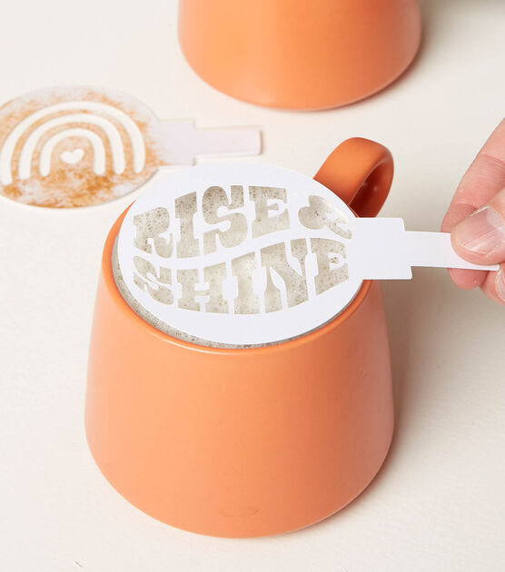 DIY custom latte art stencils for Fall – made with the Cricut Maker