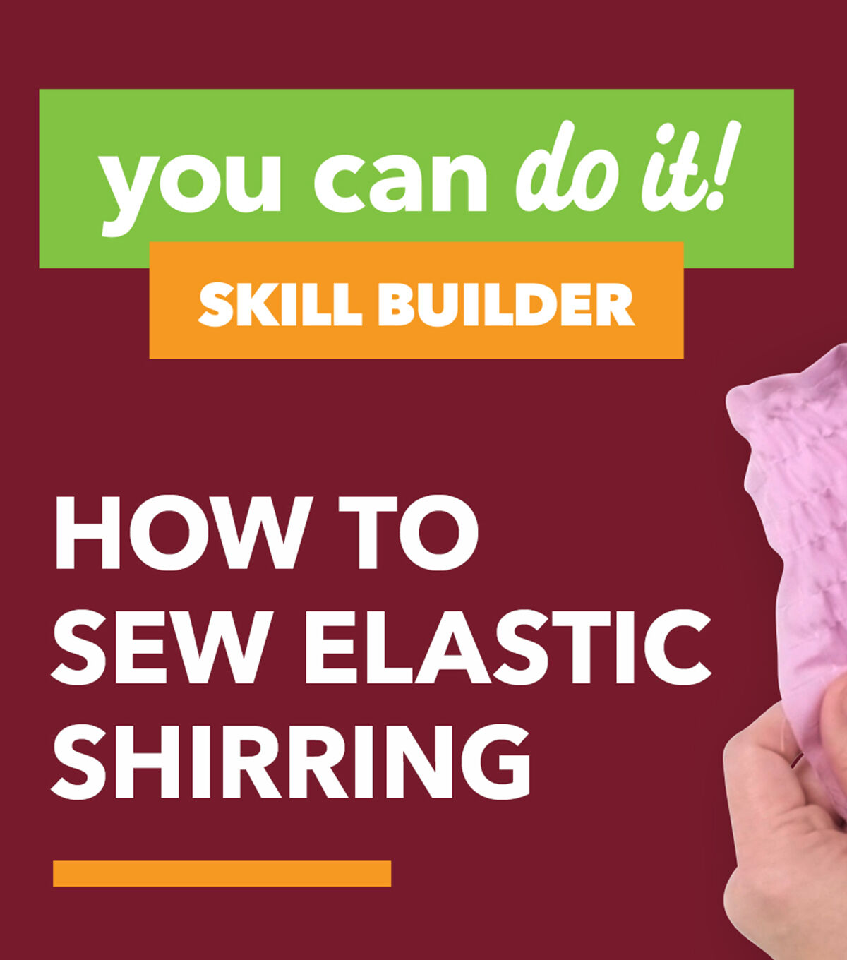 How To Make How to Sew Elastic Shirring Online | JOANN