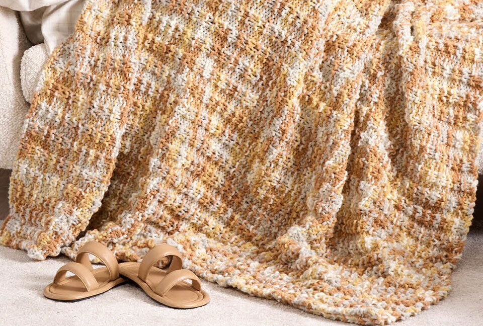 knit blanket projects at JOANN