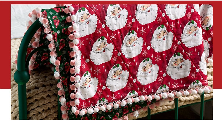 Quilts, fleece tie blankets, low sew blankets at JOANN