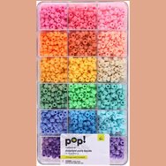 Baker Ross Star Pony Beads for Children's Jewellery Making, Bead Crafts, Collage (Pack of 400)