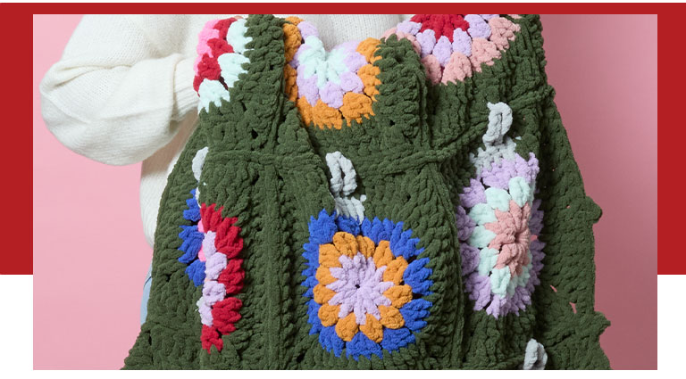 Knit or crochet a warm holiday blanket at JOANN