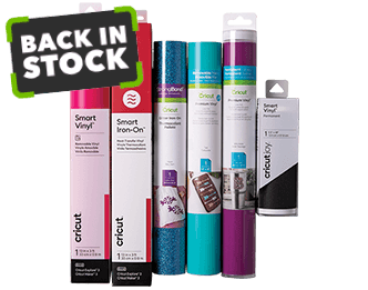 Cricut Rolls and Smart Materials. Back in Stock. B2G2 Free In-Store.