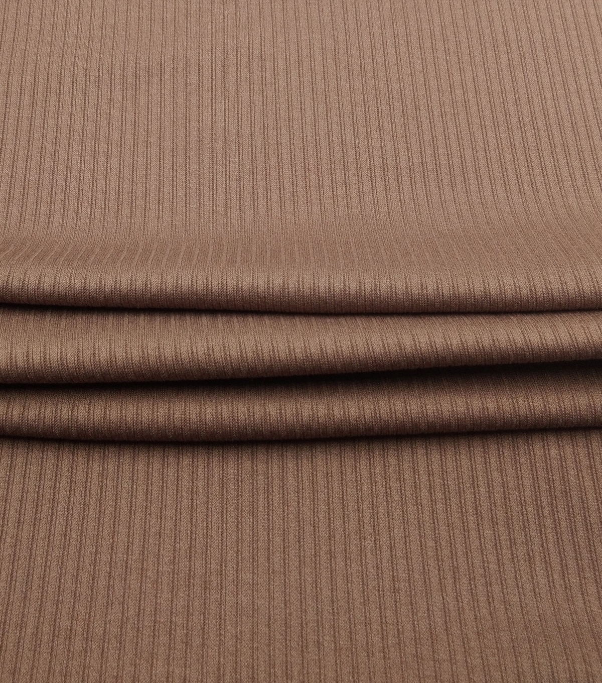 Ribbed Polyester Rayon Knit Fabric Brown JOANN