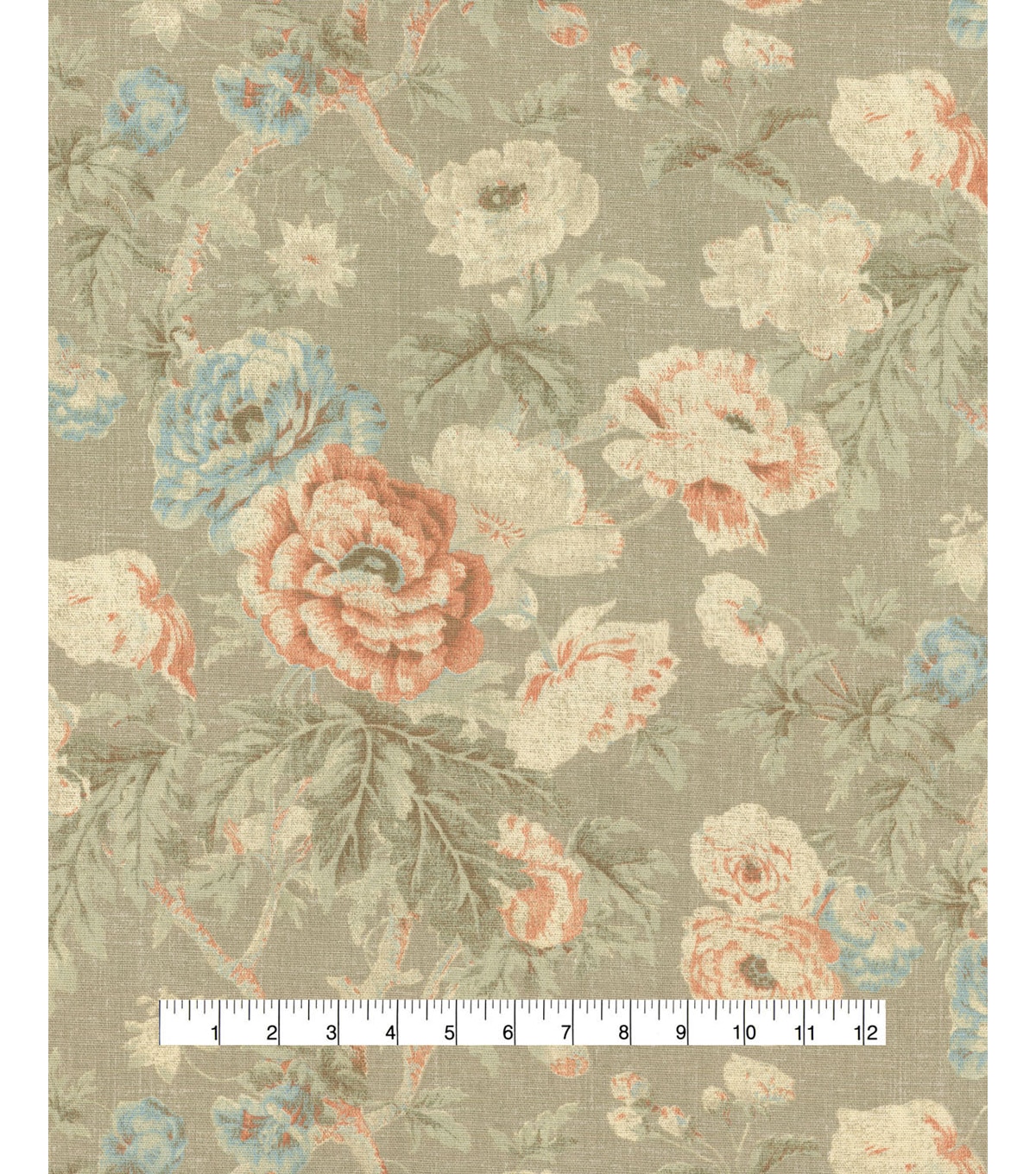Home Essentials Upholstery Fabric 45'' Parchment Among the Roses | JOANN