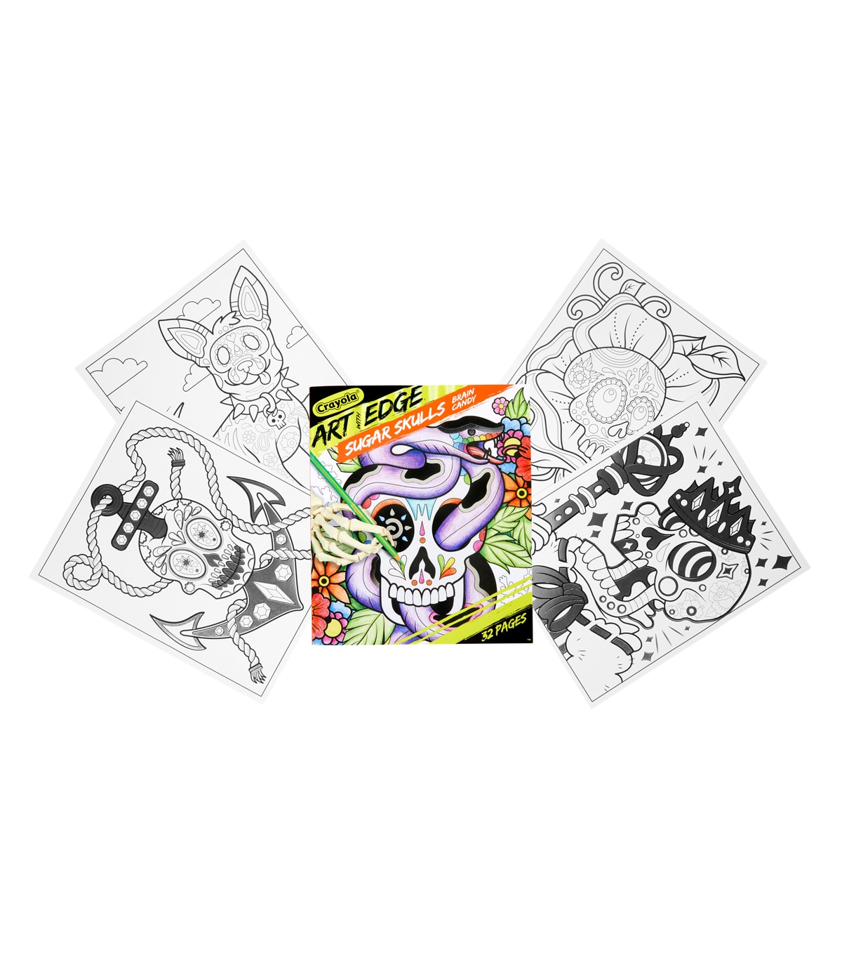 Download Crayola Art Edge Coloring Book Sugar Skulls | JOANN