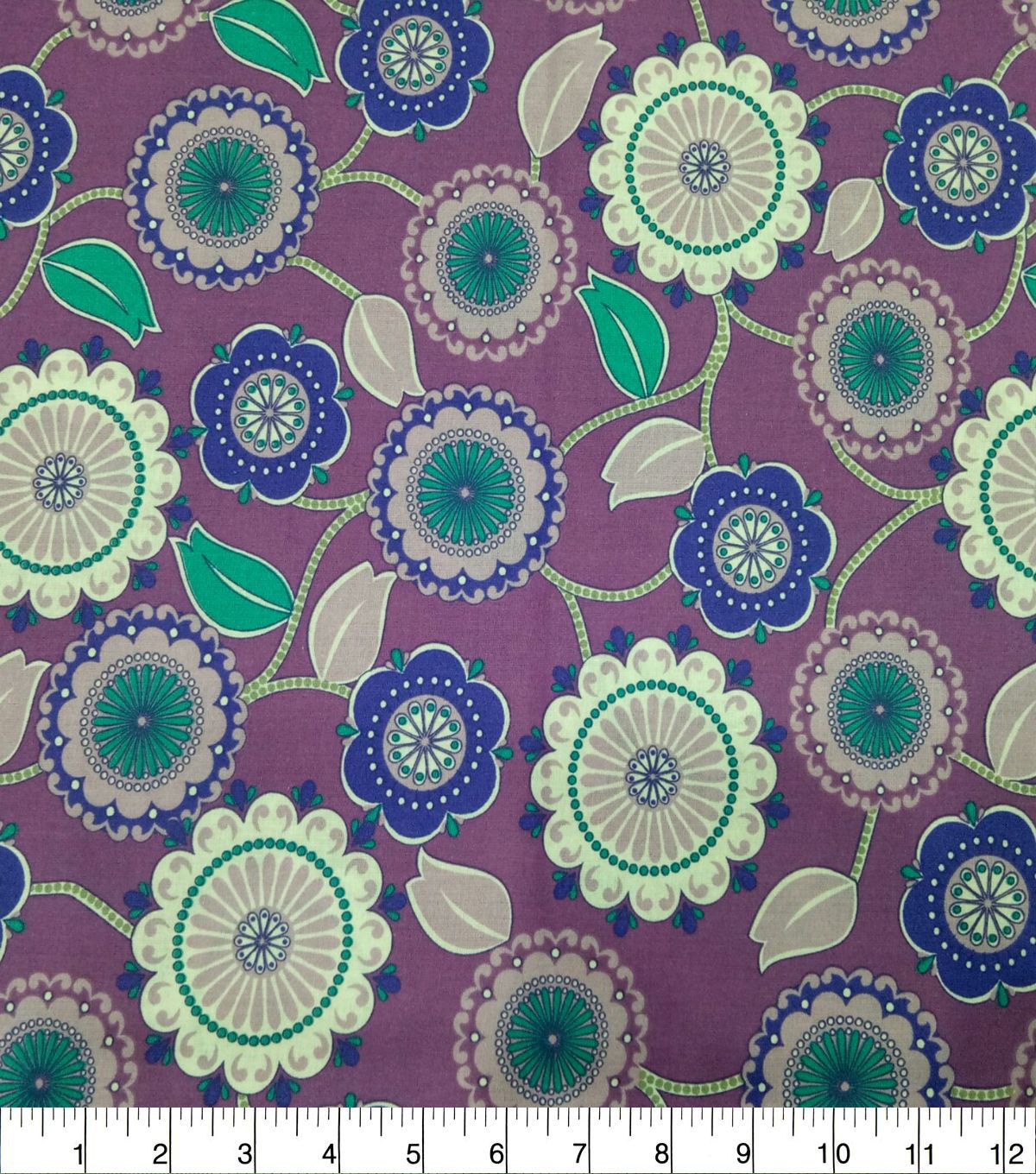 Quilter's Showcase Cotton Fabric-Jewel Floral Dots & Vines | JOANN