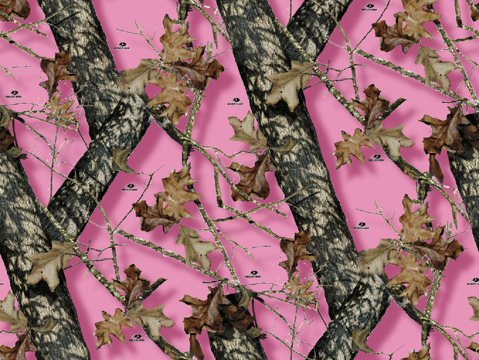 Licensed Fleece Fabric- Mossy Oak Pink