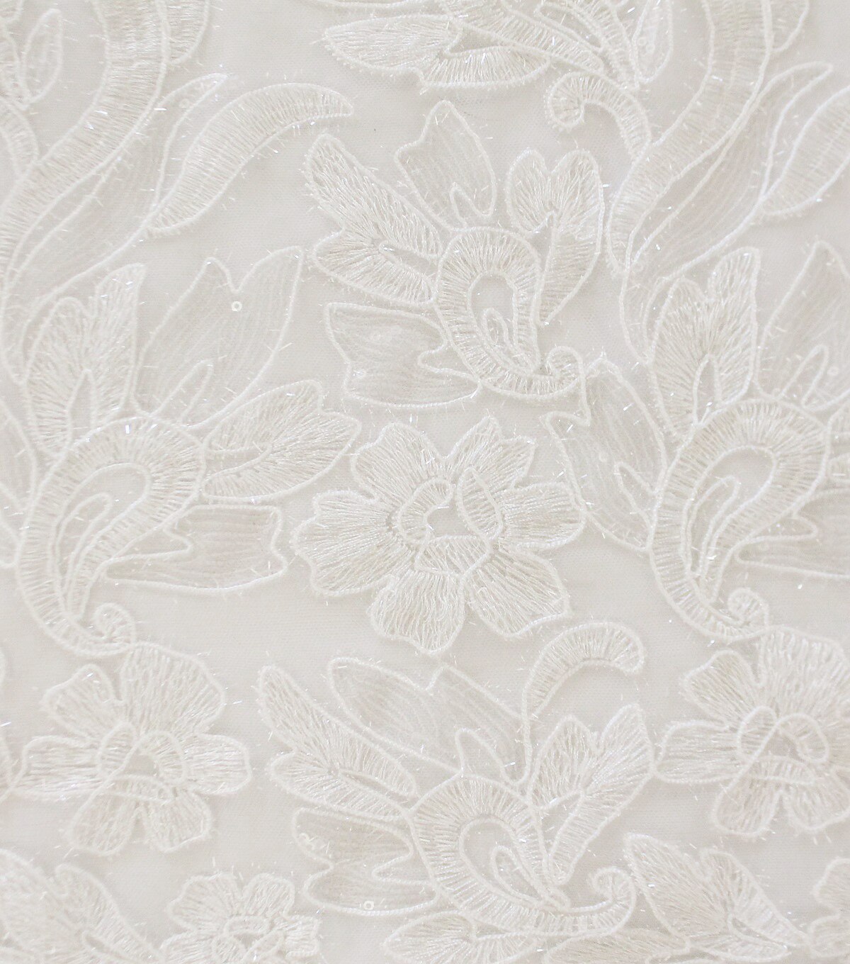 Embellished Mesh Fabric Translucent Sequin Floral | JOANN