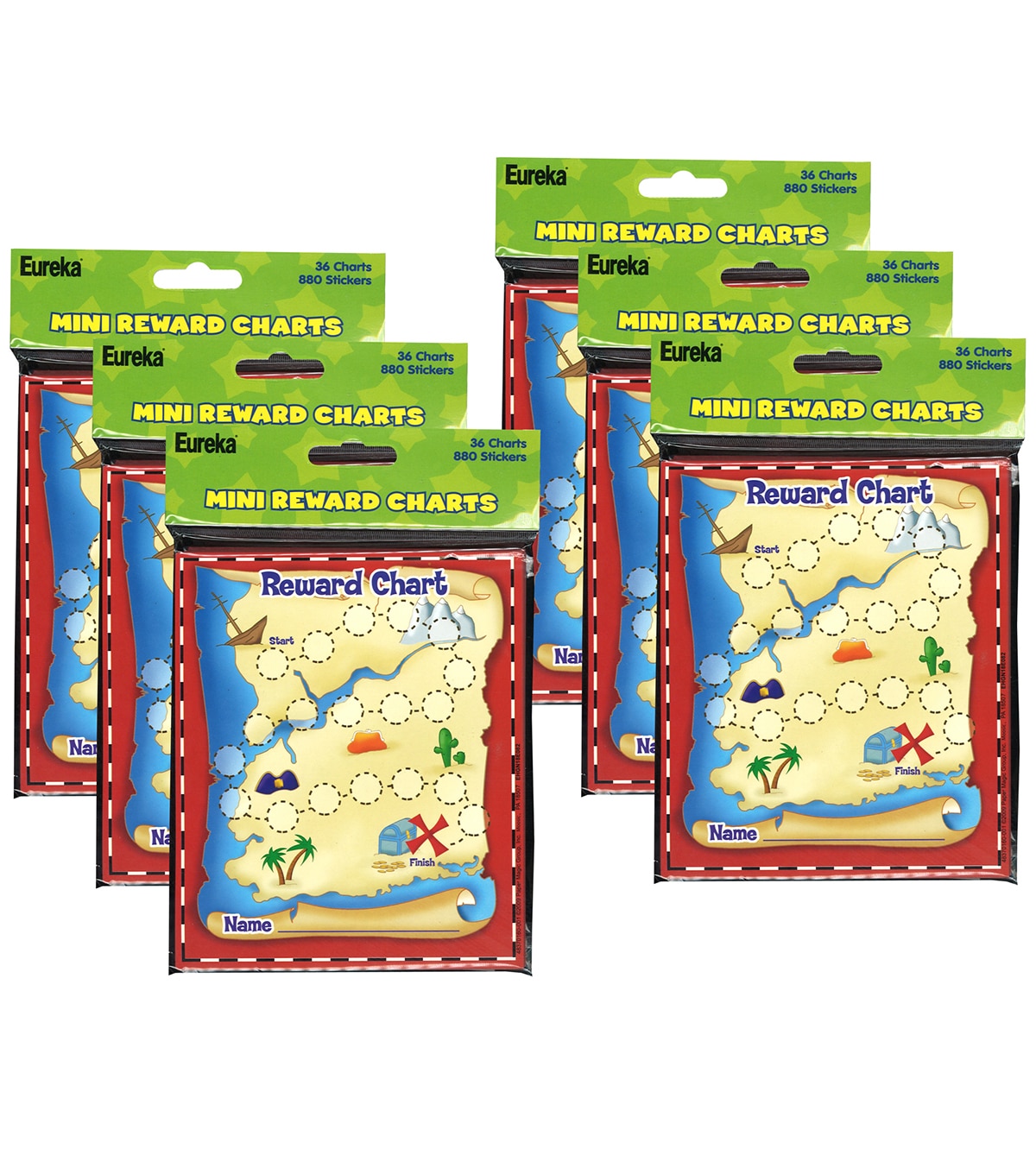 treasure hunt mini reward charts 36 per pack 6 packs joann