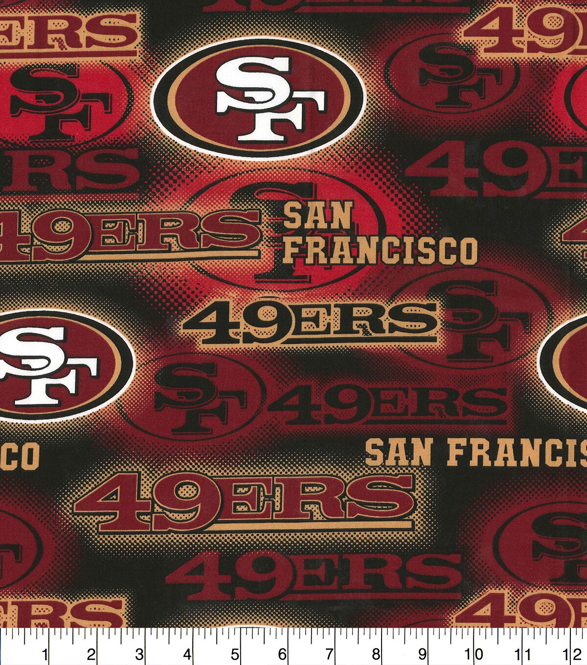 San Francisco 49ers NFL Dot Cotton Fabric | JOANN