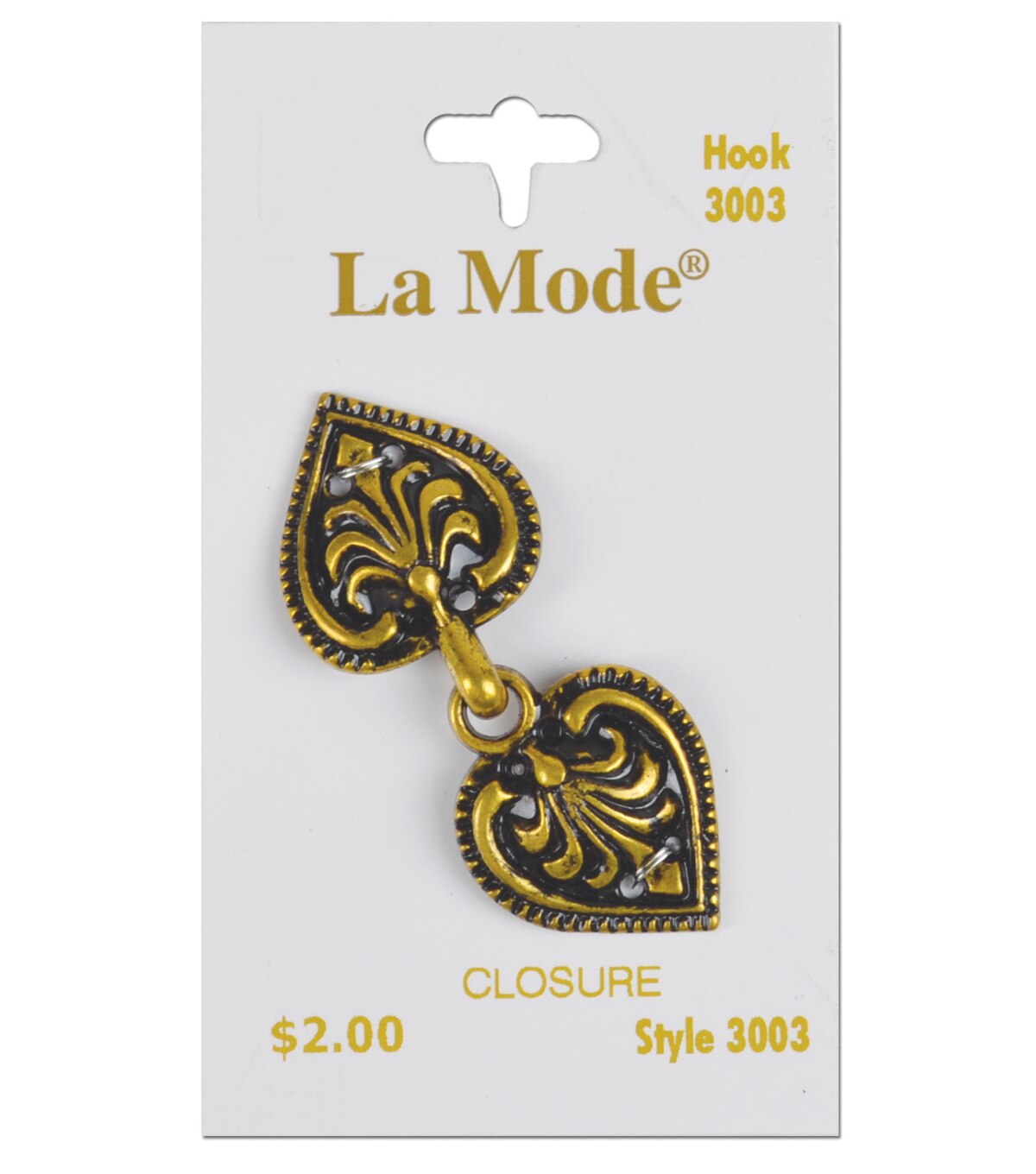 Le Bouton Hook Clasp - Each