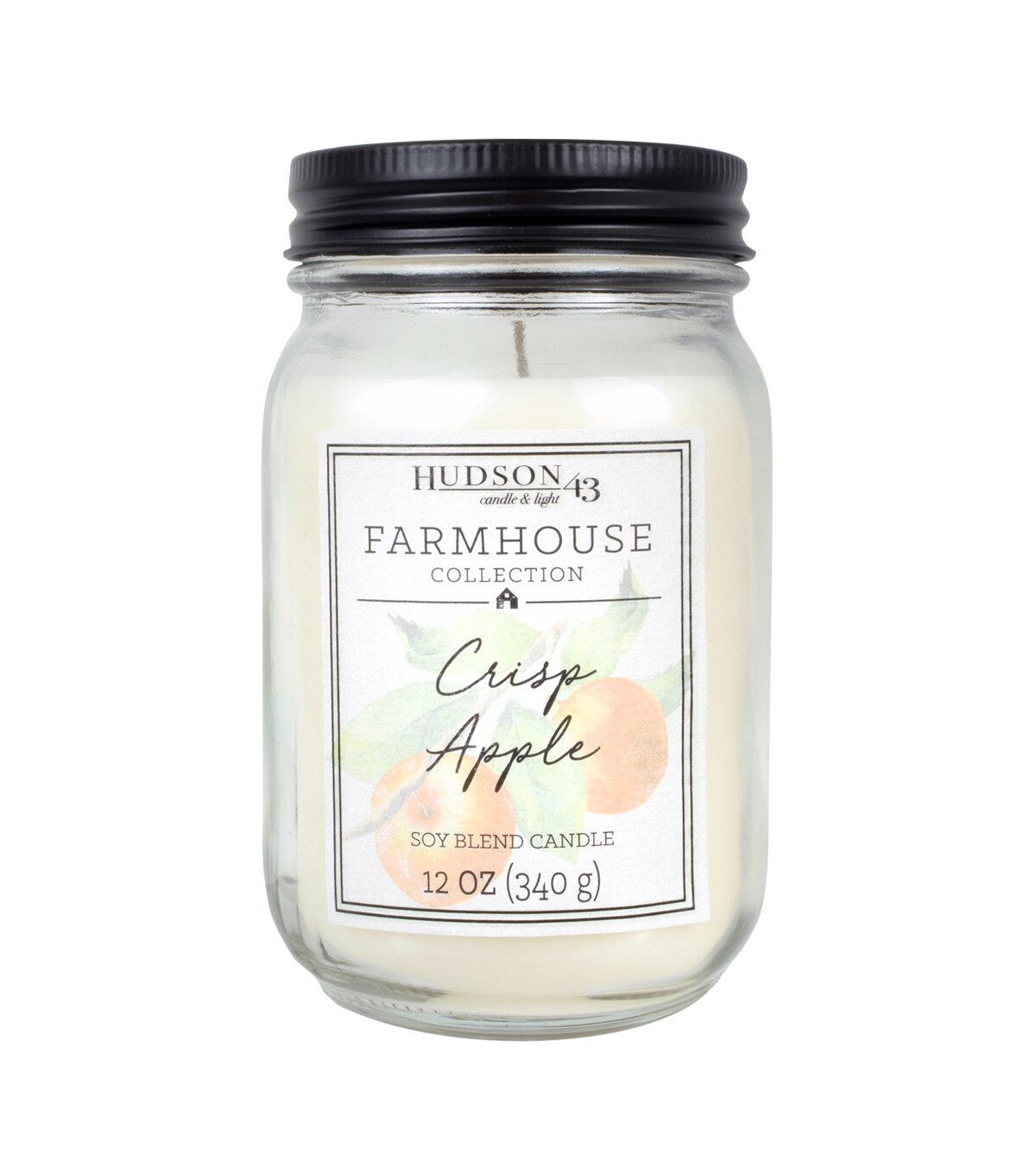 Hudson 43 Farmhouse Collection 12 oz. Crisp Apple Mason Jar Candle | JOANN