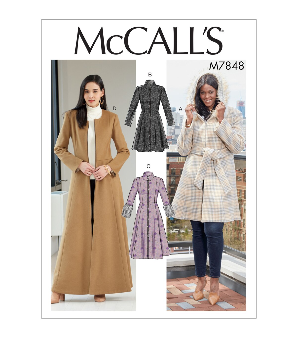 McCALLS 7848 - SEWING A COAT PART 2: PATTERN ALTERATIONS — BURIED