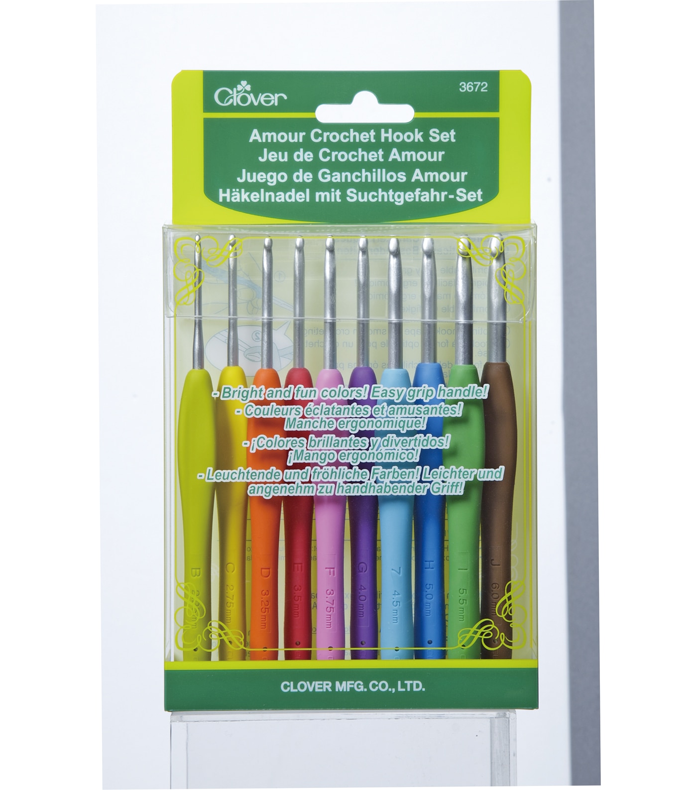 Amour Crochet Hook Set 10 Pkg Assorted Sizes JOANN