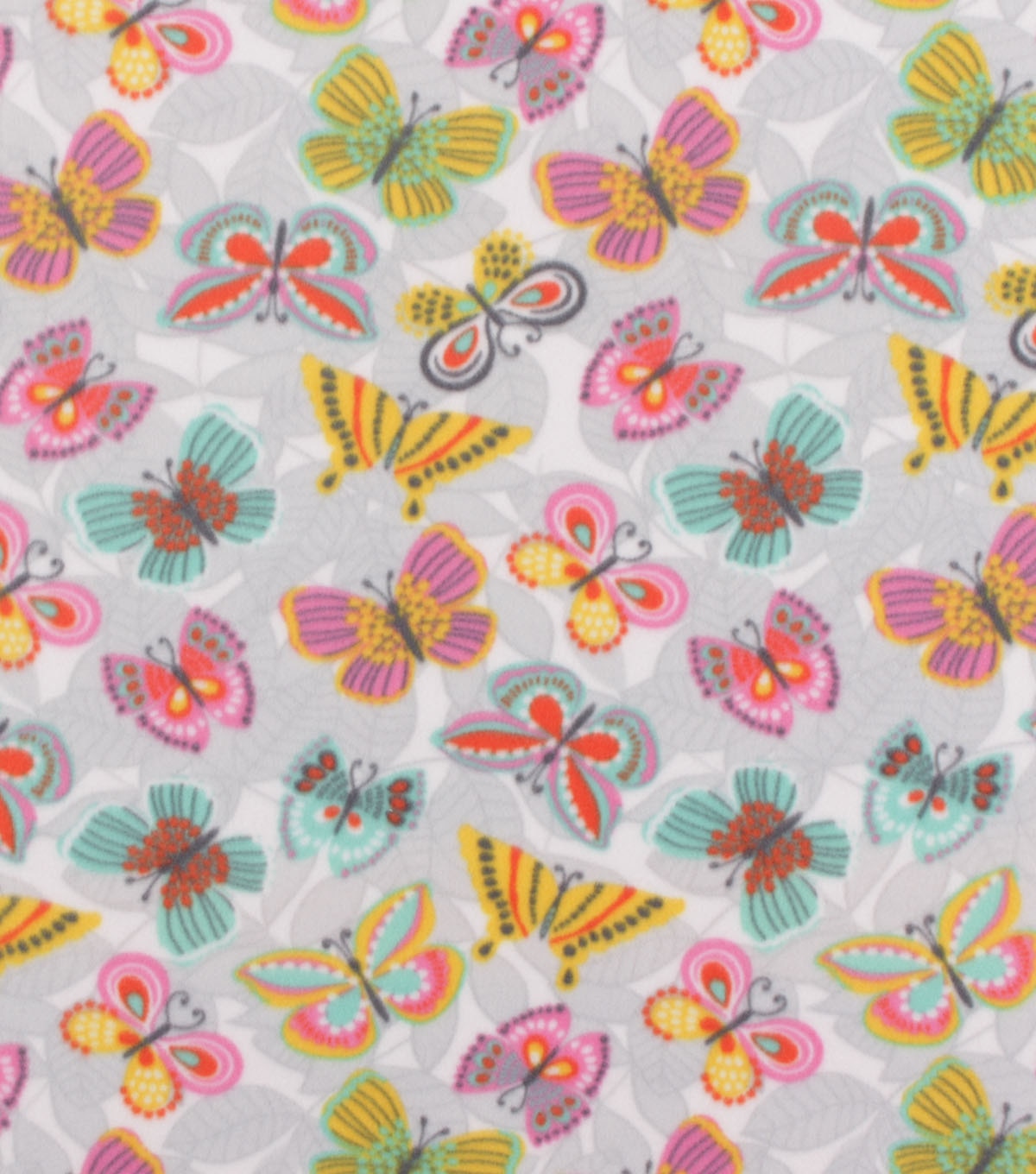 Blizzard Fleece Fabric Multi Color Butterflies | JOANN