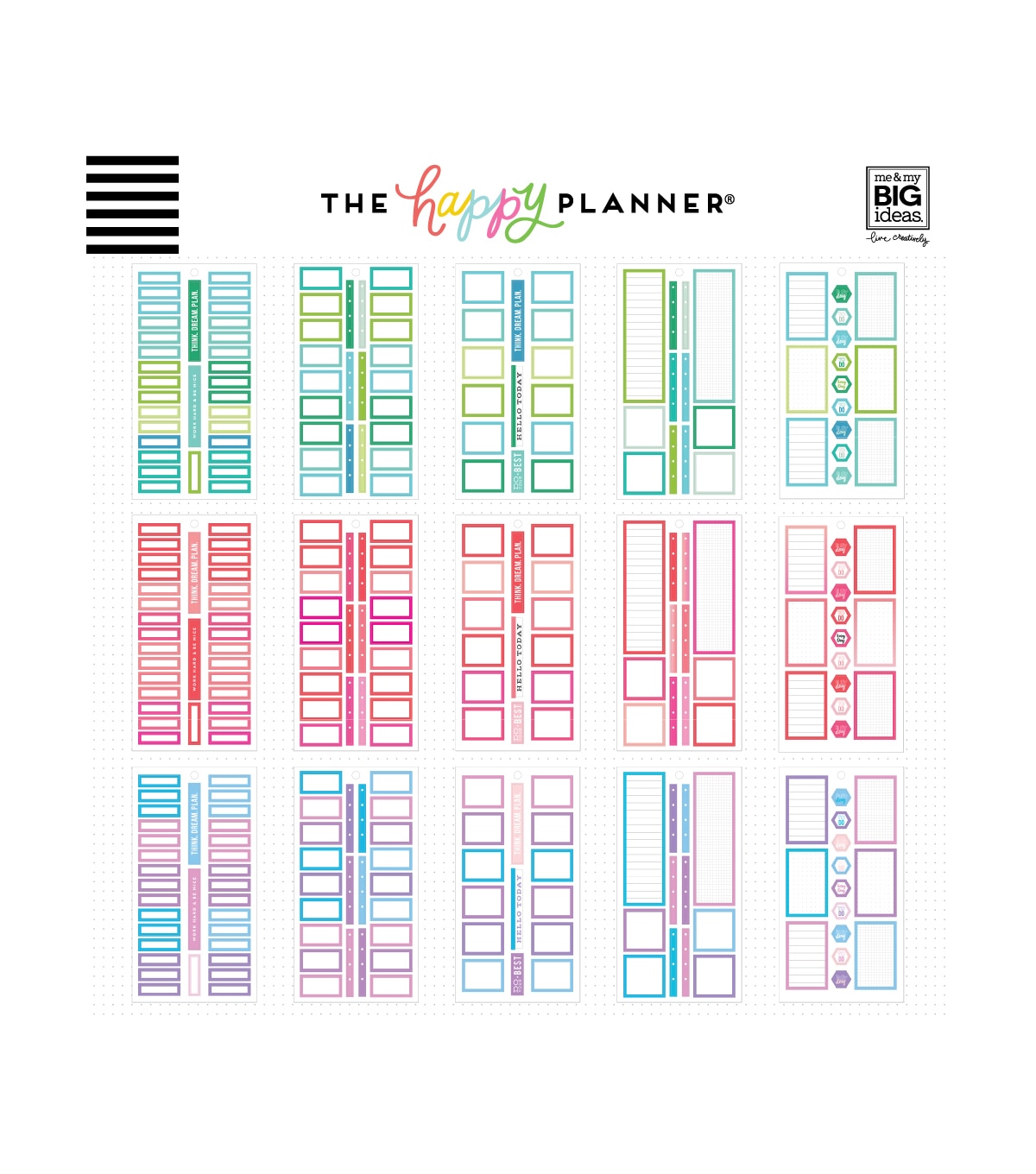 The Happy Planner Sticker Value Pack Colorful Boxes Joann