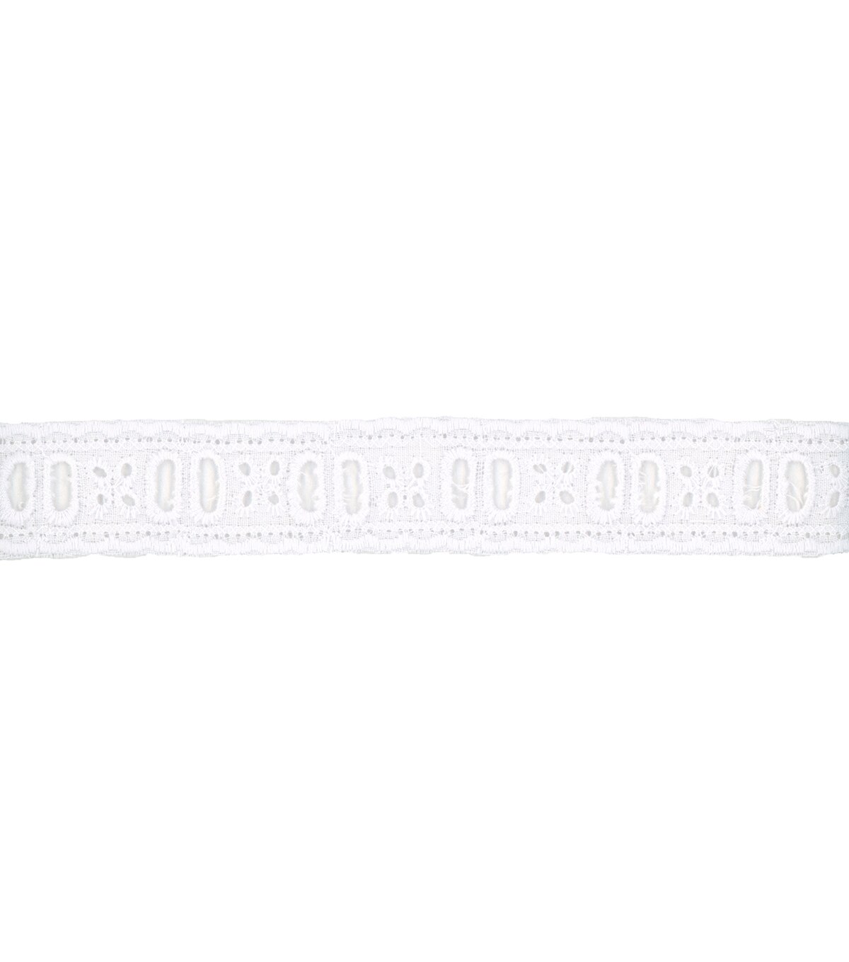 Simplicity Ribbon Eyelet Trim White | JOANN