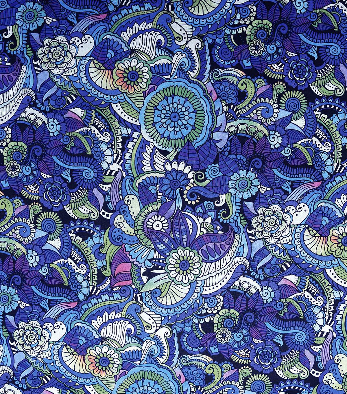 Keepsake Calico Blue Tones Packed Geo Quilt Fabric | JOANN