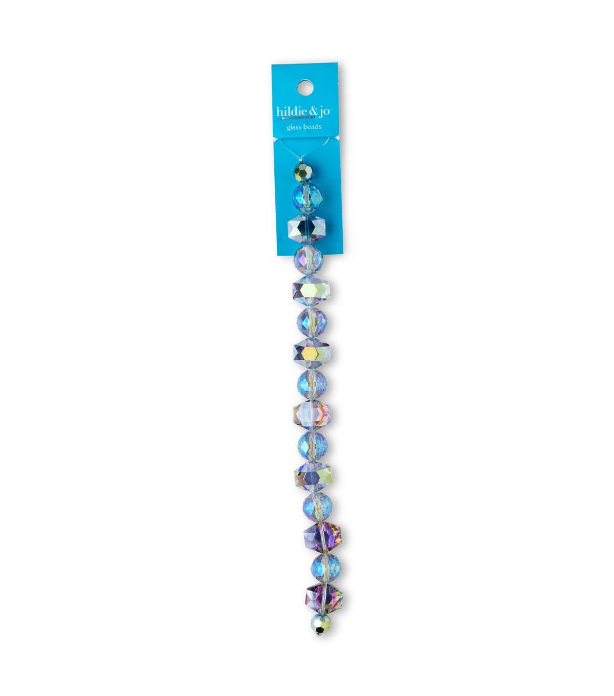 hildie & jo 7'' Glass Beads Strand-Iridescent Blue | JOANN