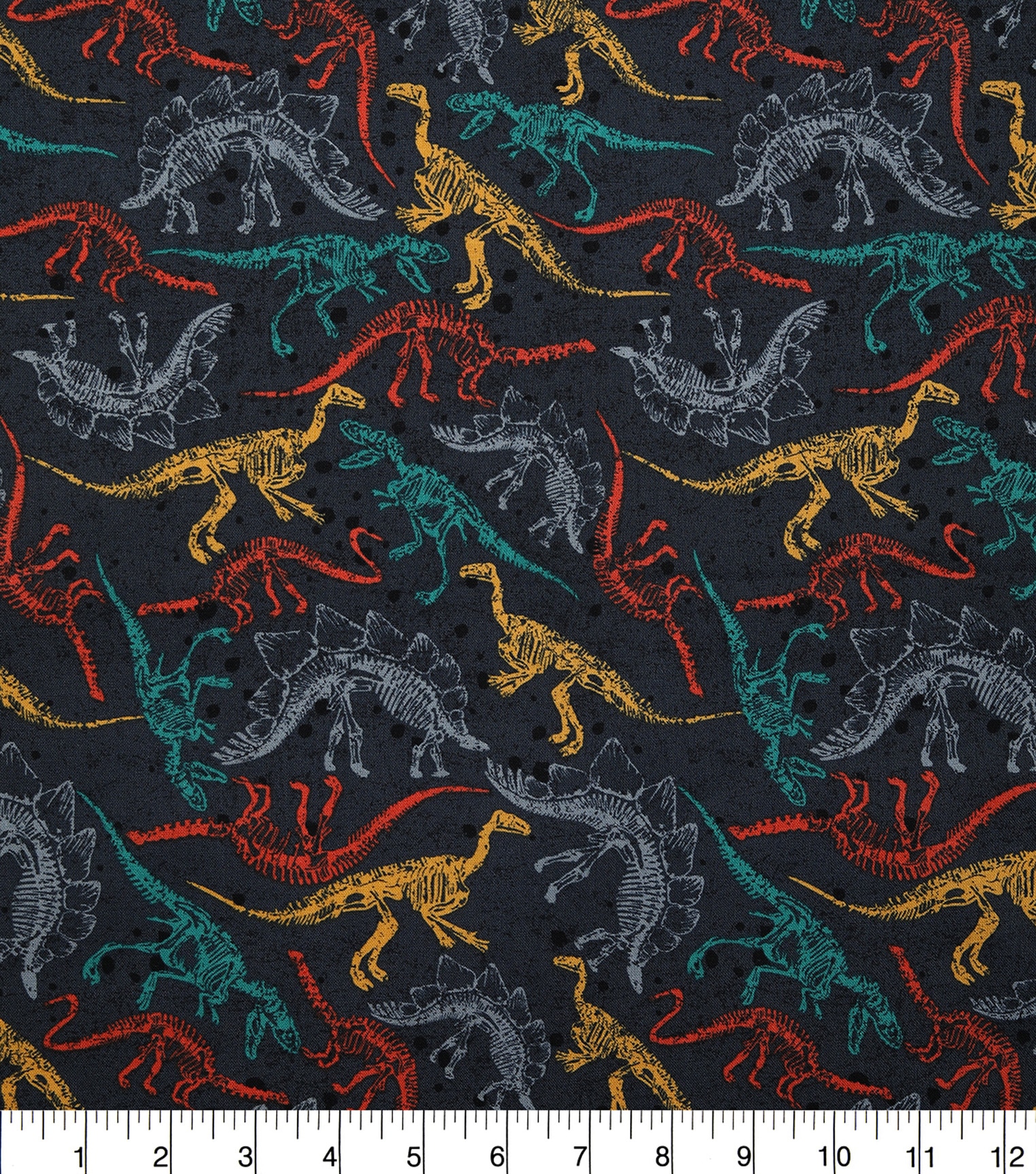 Novelty Cotton Fabric-Dinosaur Skeletons | JOANN
