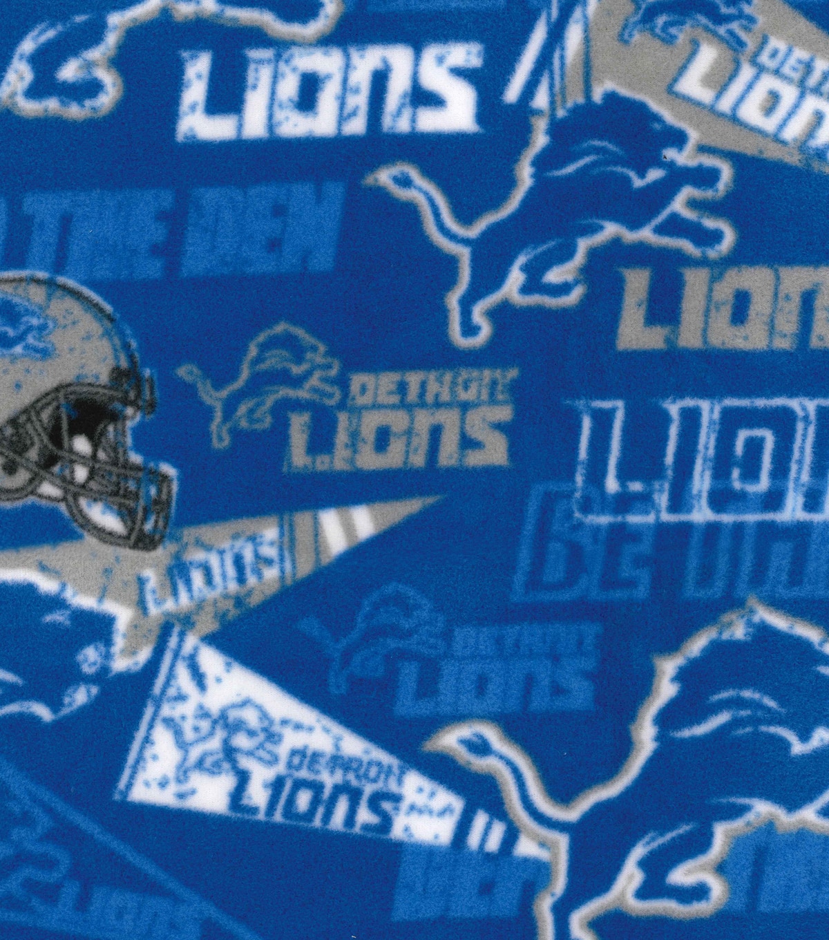 Detroit Lions Fleece Fabric Retro | JOANN