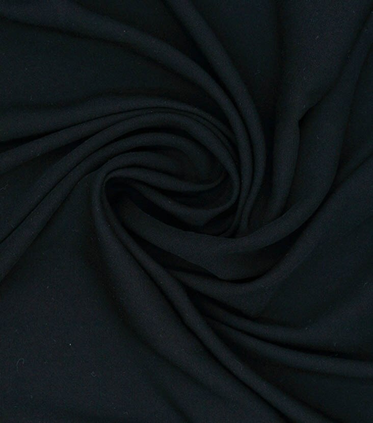 Silky Stretch Rayon Fabric Black | JOANN