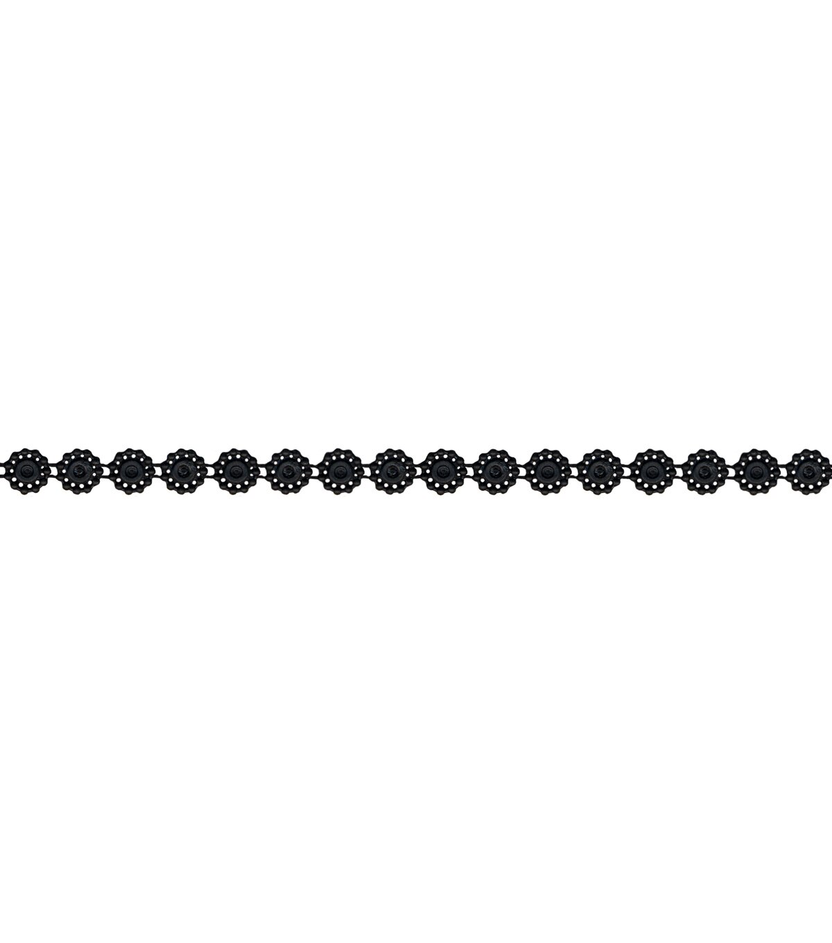 Simplicity Round Plastic Rhinestone Trim 0.38'' Black | JOANN