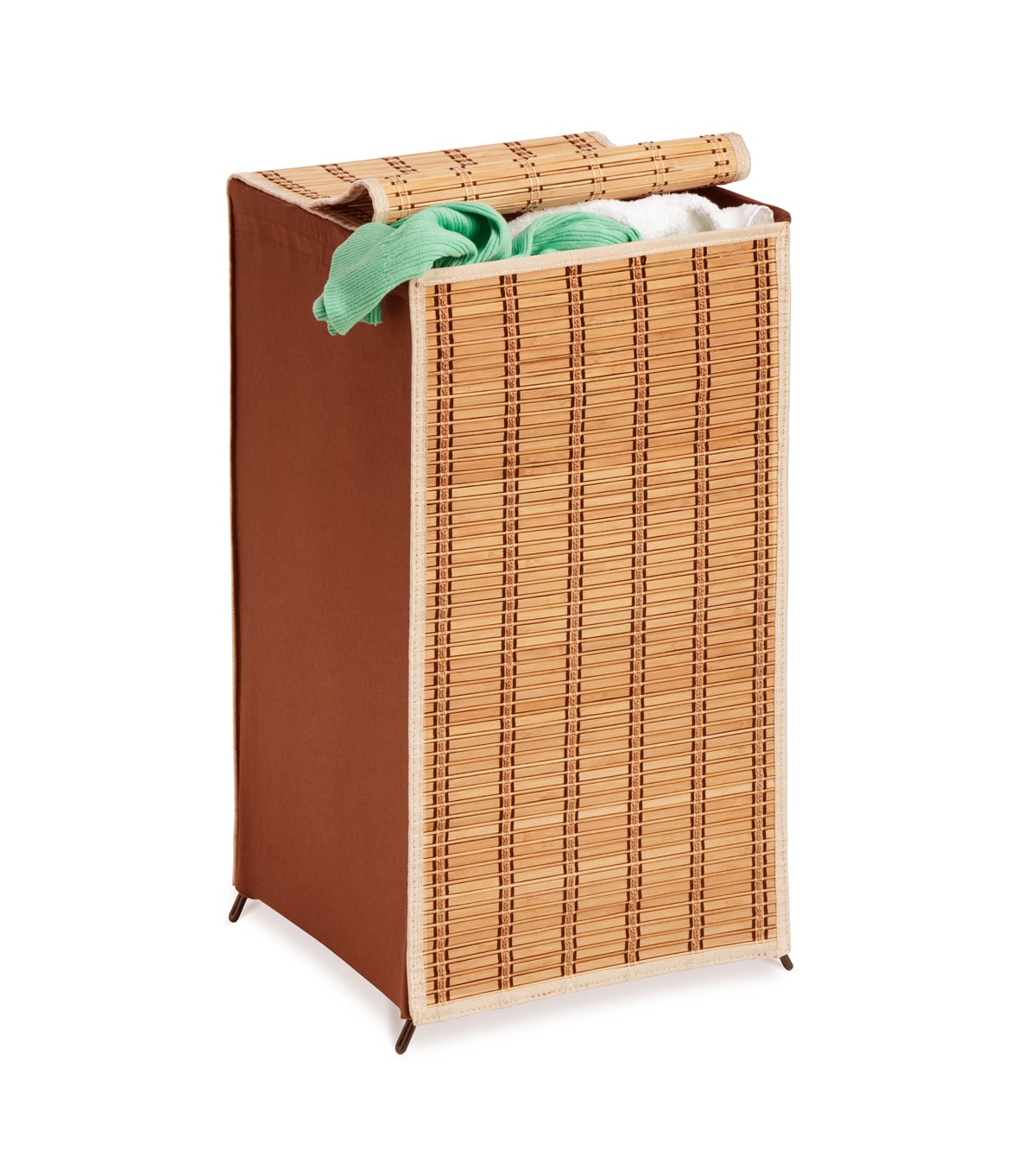 tall plastic hamper with lid